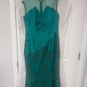 Elegant Teal Evening Dress